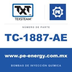 Texsteam TC-1887-AE - Texsteam TC 1887-AE - Cabezal de Bomba para Bomba de Inyección Química