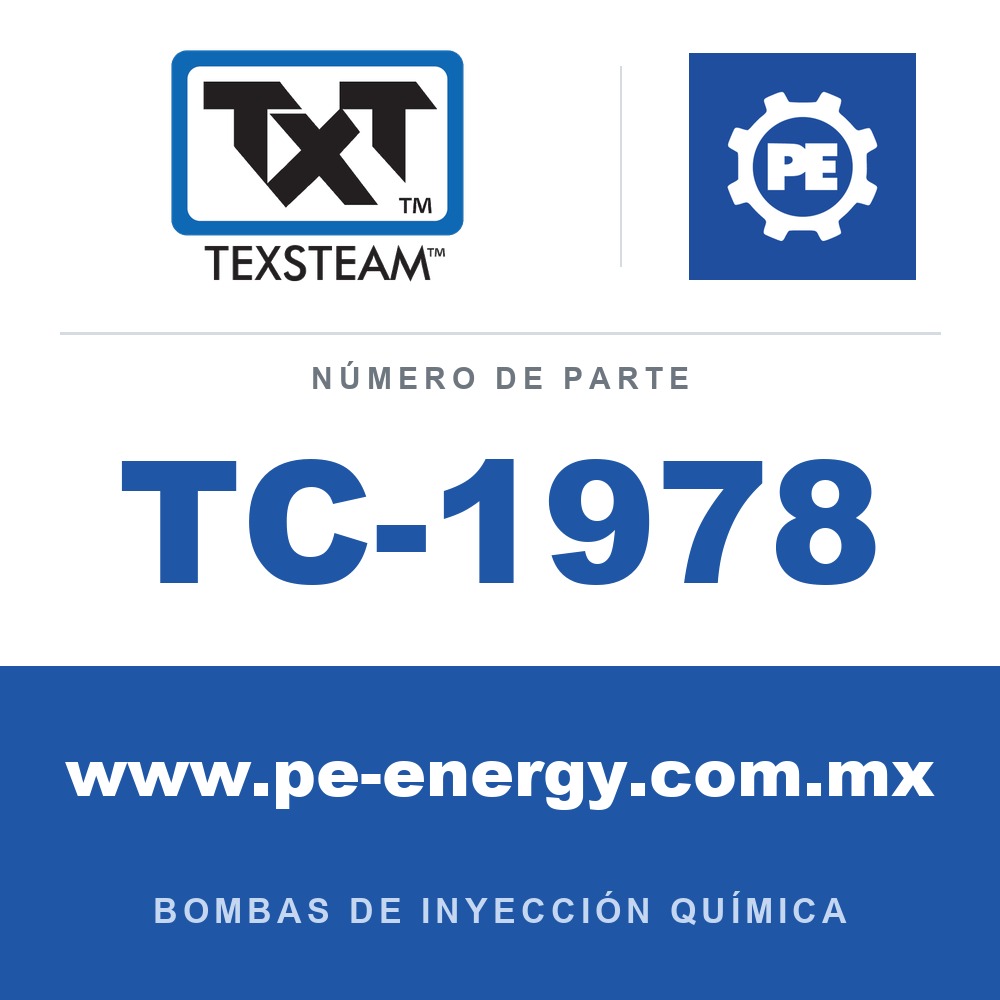 Texsteam TC-1978 - Texsteam TC 1978 - Componente de Ensamble de Bomba