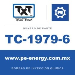 Texsteam TC-1979-6 - Texsteam TC 1979-6 - Cabezal de Bomba para Bomba de Inyección Química