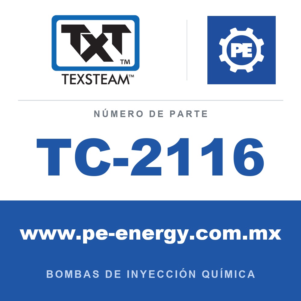 Texsteam TC-2116 - Texsteam TC 2116 - Componente de Ensamble de Bomba