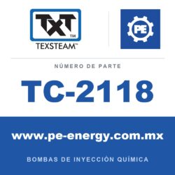 Texsteam TC-2118 - Texsteam TC 2118 - Cabezal de Bomba para Bomba de Inyección Química