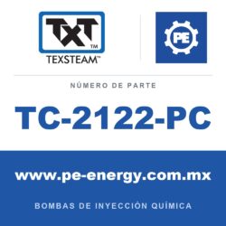 Texsteam TC-2122-PC - Texsteam TC 2122-PC - Cabezal de Bomba para Bomba de Inyección Química