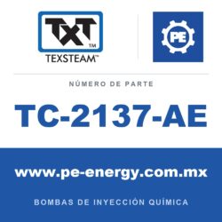 Texsteam TC-2137-AE - Texsteam TC 2137-AE - Cabezal de Bomba para Bomba de Inyección Química