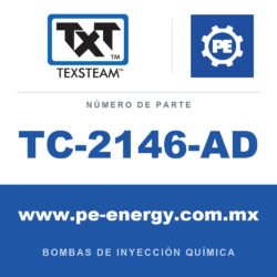 Texsteam TC-2146-AD - Texsteam TC 2146-AD - Cabezal de Bomba para Bomba de Inyección Química