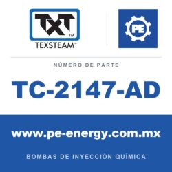 Texsteam TC-2147-AD - Texsteam TC 2147-AD - Cabezal de Bomba para Bomba de Inyección Química