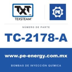 Texsteam TC-2178-A - Texsteam TC 2178-A - Cabezal de Bomba para Bomba de Inyección Química