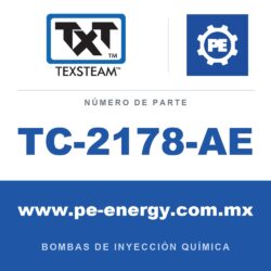 Texsteam TC-2178-AE - Texsteam TC 2178-AE - Cabezal de Bomba para Bomba de Inyección Química