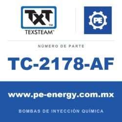 Texsteam TC-2178-AF - Texsteam TC 2178-AF - Cabezal de Bomba para Bomba de Inyección Química