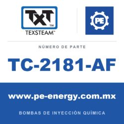 Texsteam TC-2181-AF - Texsteam TC 2181-AF - Cabezal de Bomba para Bomba de Inyección Química