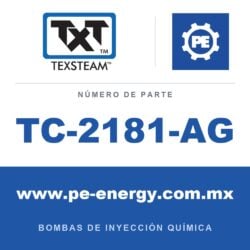 Texsteam TC-2181-AG - Texsteam TC 2181-AG - Cabezal de Bomba para Bomba de Inyección Química