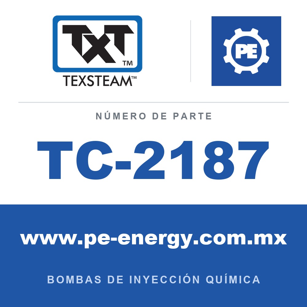 Texsteam TC-2187 - Texsteam TC 2187 - Componente de Ensamble de Bomba