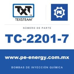 Texsteam TC-2201-7 - Texsteam TC 2201-7 - Cabezal de Bomba para Bomba de Inyección Química