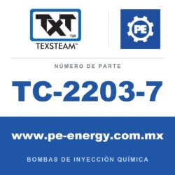 Texsteam TC-2203-7 - Texsteam TC 2203-7 - Cabezal de Bomba para Bomba de Inyección Química