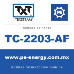 Texsteam TC-2203-AF - Texsteam TC 2203-AF - Cabezal de Bomba para Bomba de Inyección Química