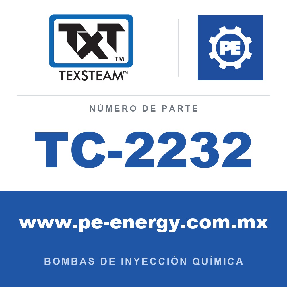 Texsteam TC-2232 - Texsteam TC 2232 - Componente de Ensamble de Bomba