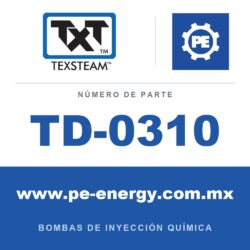 Texsteam TD-0310 - Texsteam TD 0310 - Componente de Émbolo para Bomba de Inyección Química