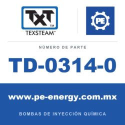 Texsteam TD-0314-0 - Texsteam TD 0314-0 - Componente de Émbolo para Bomba de Inyección Química