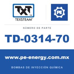 Texsteam TD-0314-70 - Texsteam TD 0314-70 - Componente de Émbolo para Bomba de Inyección Química