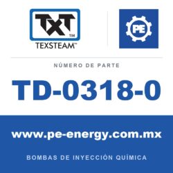 Texsteam TD-0318-0 - Texsteam TD 0318-0 - Componente de Émbolo para Bomba de Inyección Química