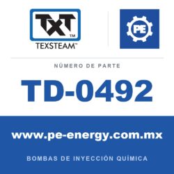 Texsteam TD-0492 - Texsteam TD 0492 - Componente de Émbolo para Bomba de Inyección Química