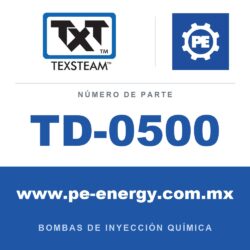 Texsteam TD-0500 - Texsteam TD 0500 - Componente de Émbolo para Bomba de Inyección Química
