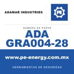 ADAMAR Industries ADA GRA004-28 - ADAMAR GRA004-28 Grappler 4, herramienta de seguridad manual con gancho doble/borde plano de 28"