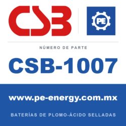 CSB Battery CSB-1007 - CSB-1007 Paquete de baterías de repuesto, reemplaza RBC12, 8 x GP1272F2 12V 8Ah