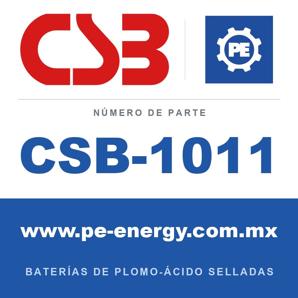 CSB Battery CSB-1011 - CSB-1011 Paquete de baterías de repuesto, reemplaza RBC54, 4 x HR1234WF2 12V 9Ah