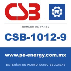 CSB Battery CSB-1012-9 - CSB-1012-9 Paquete de batería de repuesto, reemplaza RBC-22, 2 x HR1234WF2 12V 9Ah