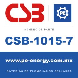 CSB Battery CSB-1015-7 - CSB-1015-7 Paquete de batería de repuesto, reemplaza RBC-132, 4 x GP1272F2 12V 8Ah