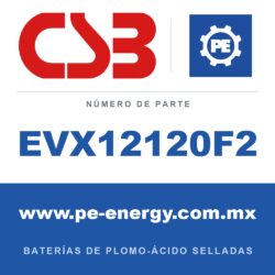CSB Battery EVX12120F2 - CSB EVX12120F2 Batería de plomo-ácido sellada 12V 12Ah