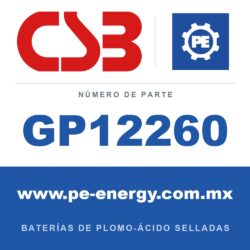 CSB Battery GP12260 - CSB GP12260 Batería de plomo-ácido sellada 12V 26Ah