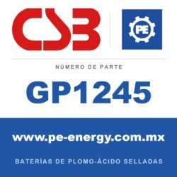 CSB Battery GP1245 - CSB GP1245 Batería de plomo-ácido sellada 12V 4.5Ah