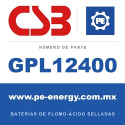 CSB Battery GPL12400 - CSB GPL12400 Batería de plomo-ácido sellada 12V 40Ah