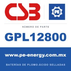 CSB Battery GPL12800 - CSB GPL12800 Batería de plomo-ácido sellada 12V 75Ah