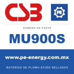CSB Battery MU900S - CSB MU900S Celda de batería VRLA 2V 900Ah, caja ignífuga