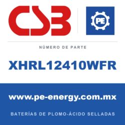 CSB Battery XHRL12410WFR - CSB XHRL12410WFR Batería de plomo-ácido sellada 12V 103Ah, carcasa ignífuga