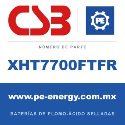 CSB Battery XHT7700FTFR - CSB XHT7700FTFR Batería de plomo-ácido sellada 12V 163Ah, caja ignífuga