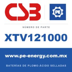 CSB Battery XTV121000 - CSB XTV121000 Batería de plomo-ácido sellada 12V 100Ah