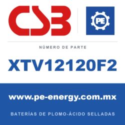 CSB Battery XTV12120F2 - CSB XTV12120F2 Batería de plomo-ácido sellada 12V 12Ah