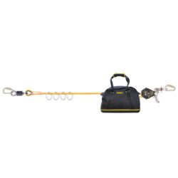 DEWALT DXFP160040 Sistema de línea de vida horizontal de cuerda temporal para 4 personas, 100 ft. (30.5 m)