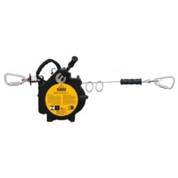 DEWALT DXFP160060 Sistema de línea de vida horizontal temporal retráctil para 2 personas, 60 ft. (18.2 m)