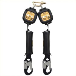 DEWALT DXFP242212-006 D100P SRL personal, doble, gancho de seguridad de aluminio