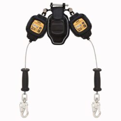 DEWALT DXFP270222-008 D200P SRL personal doble, borde de ataque, ganchos de seguridad de acero, 8.5 ft. (2.59 m)