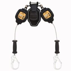 DEWALT DXFP270322-008 D200P SRL personal doble, borde de ataque, ganchos para varilla de acero, 8.5 ft. (2.59 m)