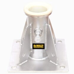 DEWALT DXFP442211 Base de pescante, montaje en piso atornillado de acero inoxidable para sistema de espacios confinados
