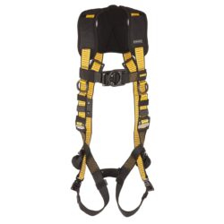 DEWALT DXFP532042(L-XL) Arnés D3000 estilo chaleco, 5 puntos, anillos en D en espalda y frente, pecho con hebilla de conexión rápida (QC), piernas con hebilla de conexión rápida (Q