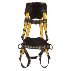 DEWALT DXFP532132(L-XL) Arnés D3000 estilo chaleco, con cinturón de 5 puntos, anillos en D en espalda y costados, pecho QC, piernas QC, tamaño L-XL