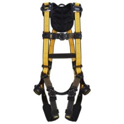 DEWALT DXFP552062-2XL D5000 Arnés estilo chaleco, 5 puntos, anillos en D traseros y en los hombros, pecho QC, piernas QC, talla 2XL