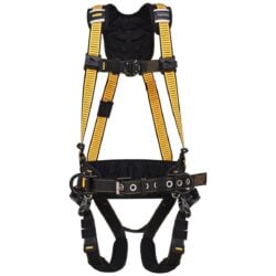 DEWALT DXFP552132-2XL Arnés D5000 estilo chaleco, con cinturón de 5 puntos, anillos en D traseros y laterales, pecho QC, piernas QC, talla 2XL